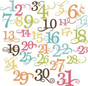 Numbers Of The Month SVG cut files for scrapbooking free svg cut files free svg files