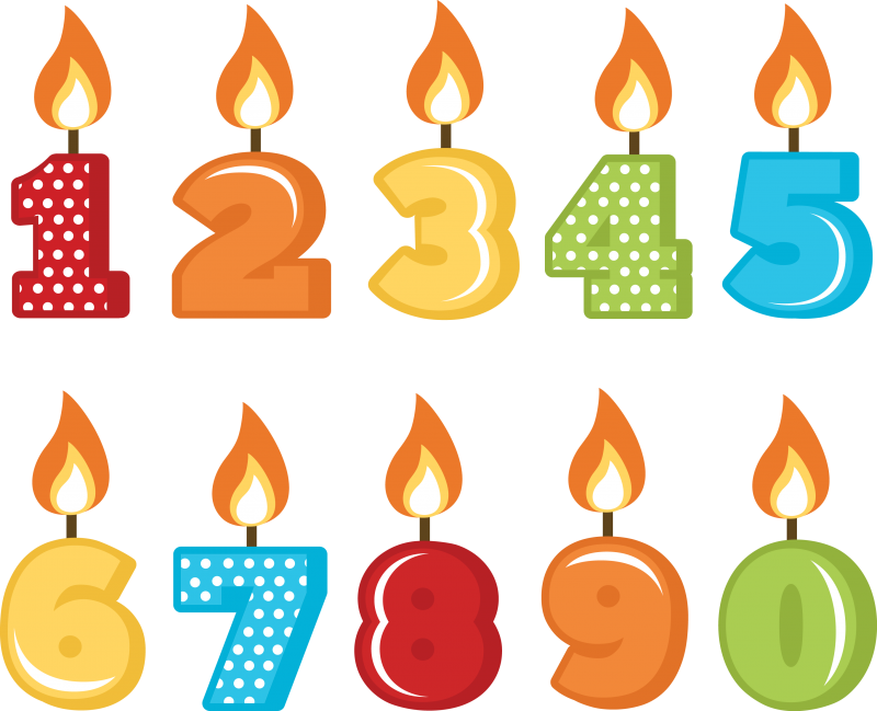 Birthday Candles Svg Cut Files For Scrapbooking Birthday Svg Files Free