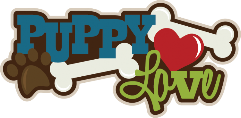 Puppy Love SVG scrapbook title puppy svg files puppy svg cut files for