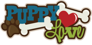 Puppy Love SVG scrapbook title puppy svg files puppy svg cut files for scrapbooking