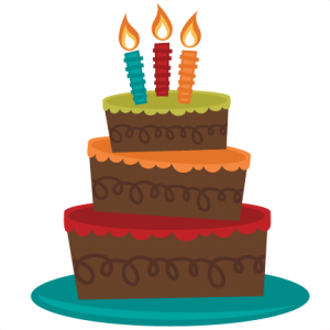 3 Tiered Birthday Cake SVG cut file for cutting machines birthday cake svg file for scrapbooking free svgs