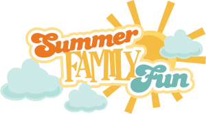 Summer Family Fun SVG scrapbook title summer svg files cloud svg files sun svg cuts