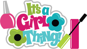 It's A Girl Thing SVG scrapbook title make up svg files girl svg cut files girl scrapbooking