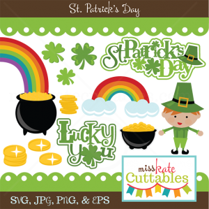 St. Patrick's Day  SVG scrapbook bundle svg files svg cuts svg files for cutting machines free svgs