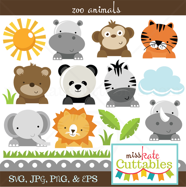 Download Zoo Animals SVG cut files for scrapbooking zoo svg files ...