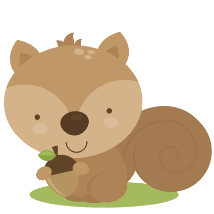 Cute Squirrel SVG cut file for scrapbooking woodland ...
