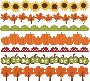 Fall Borders SVG cut files autumn svg files pumpkin border leaf border apple border free svgs