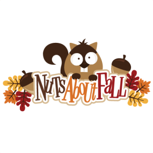 Nuts About Fall SVG scrapbook title fall svg files squirrel svg file autumn svg cuts scal files