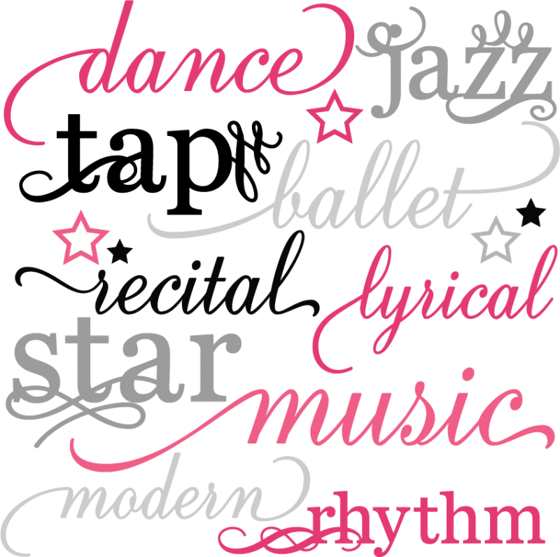 Download Dance Words Set SVG scrapbook title dance svg files dance ...