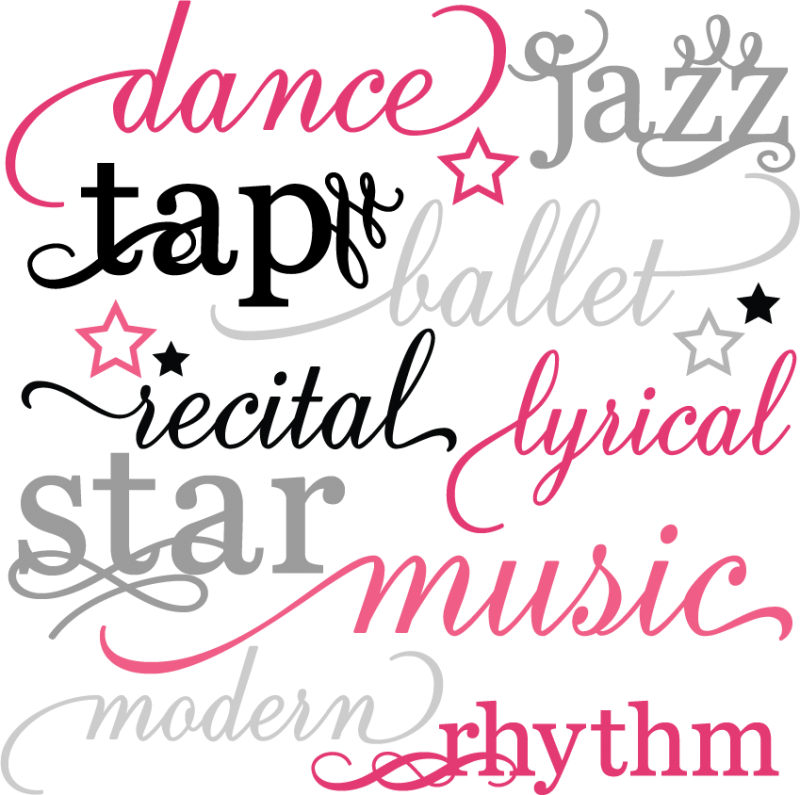 Download Dance Words Set Svg Scrapbook Title Dance Svg Files Dance Cut Files Free Svgs Free Svg Cuts