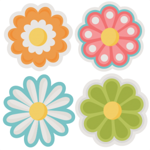 Assorted Flowers SVG cut files flower scal files free scut files free svgs for scrapbooking