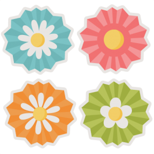 Assorted Flowers SVG cut files flower scal files free scut files free svgs for scrapbooking