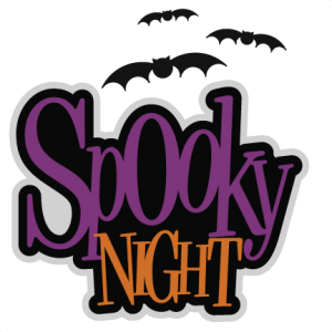 Spooky Night SVG scrapbook title halloween svg cut files free svg cuts cute cutting files