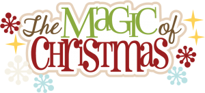 The Magic Of Christmas SVG scrapbook title christmas svg cut file christmas svg scrapbook title