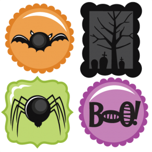 Halloween Icons Set SVG scrapbook title spiderweb svg cut file halloween svg cuts free svgs