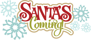 Santa's Coming SVG scrapbook title christmas svg scrapbook title free svgs free svg cuts