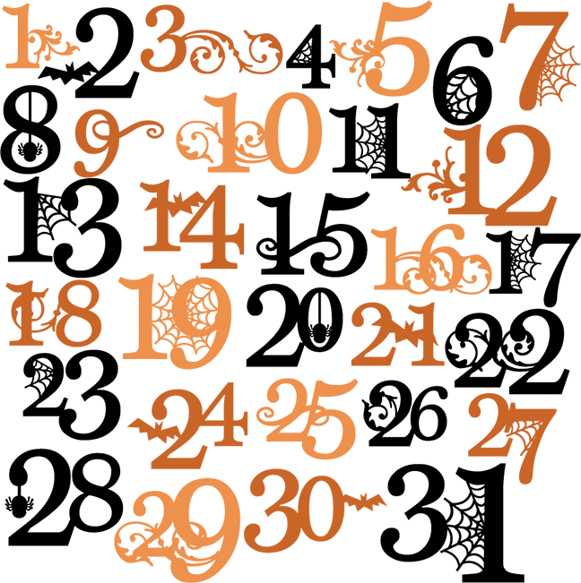 Download Halloween Numbers SVG cutting files halloween svg cuts ...