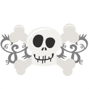 Skull And Crossbones SVG cutting files free svg cuts halloween svg cut files halloween scal files