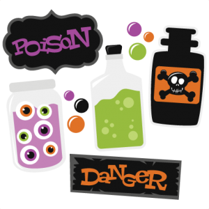 Poison SVG cutting file set halloween svg cuts halloween scal files for cricut free svg cuts