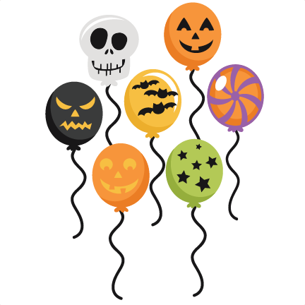 Halloween Balloons SVG cut files halloween svg scrapbook title ...