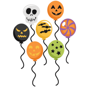 Halloween Balloons SVG cut files halloween svg scrapbook title halloween svg titles free svg cuts