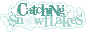 Catching Snowflakes SVG scrapbook title snow svg files winter svg cuts