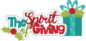 The Spirit Of Giving SVG cutting files christmas svg scrapbook title christmas svg cuts