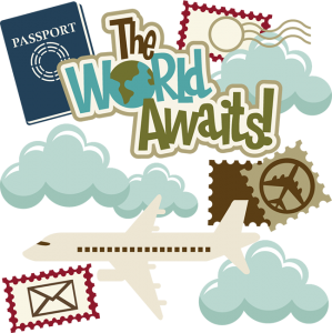 The World Awaits! SVG cutting files for scrapbooking travel svg files vacation svg cuts