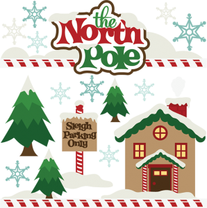 The North Pole SVG cutting file christmas svg cut files free svgs free svg cuts cute clipart