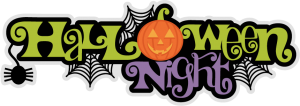 Halloween Night Title SVG scrapbook title spiderweb svg cut file halloween svg cuts free svgs