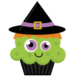 Witch Cupcake SVG cut file halloween svg cut files halloweeen scal cutting files free svg cuts