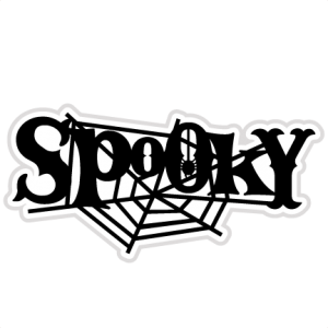 Spooky SVG scrapbook title spiderweb svg cut file halloween svg cuts free svgs