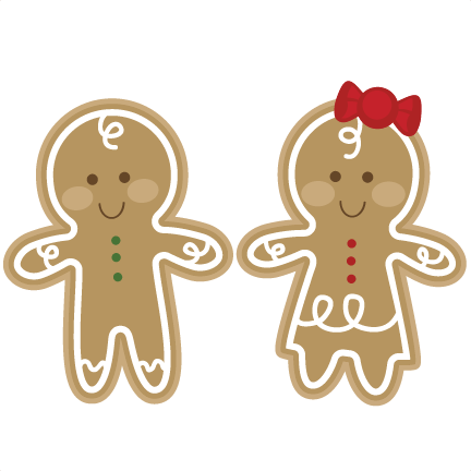 Download Gingerbread Couple SVG cutting file gingerbread man svg ...