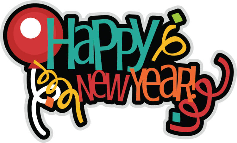 Happy New Year Svg Scrapbook Title