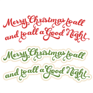 Merry Christmas To All SVG cutting files for scrapbooking christmas svg scrapbook title