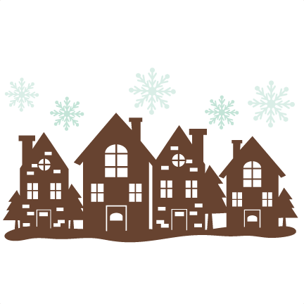Download Christmas House Border SVG cutting files free svg cuts