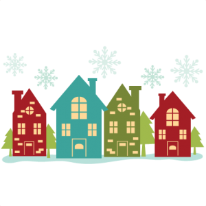 Christmas House Border SVG cutting files christmas svg cuts free svgs free svg cuts