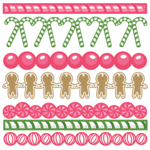 Christmas Candy Borders SVG cutting files christmas svg cuts christmas svg cut files