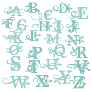 Winter Alphabet SVG cutting files winter svg cuts winter svg cutting files free svg cuts