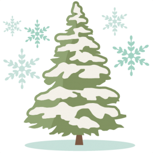 Winter Pine Tree SVG cutting file winter svg cuts winter svg cut file