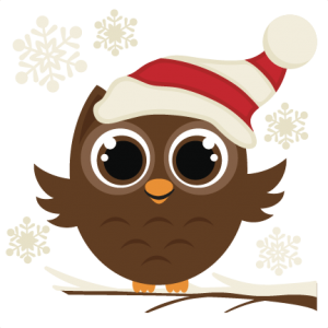 Winter Owl SVG cutting file christmas svg files 