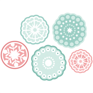 Funky Snowflake SVG cutting set winter svg cutting files