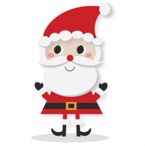 Santa SVG cutting file santa svt cut file for scrapbooking cute santa clipart cute clip art