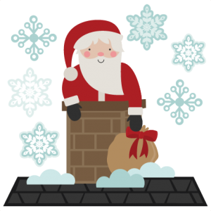 Santa SVG cutting file santa svt cut file for scrapbooking cute santa clipart cute clip art