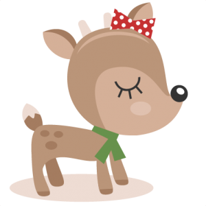 Reindeer SVG cutting files christmas svg cut files winter svgs for scrapbooking cute reindeer clipar