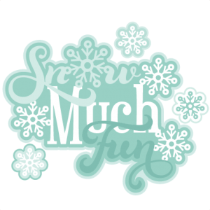 Snow Much Fun Scrapbook Title SVG cutting file winter svg cut file winter svg cuts free svgs