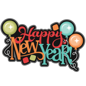 Happy New Year SVG scrapbook title new years svg cut files balloons svg cuts