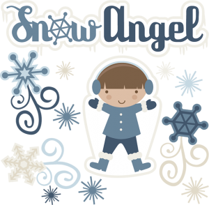 Snow Angel Boy SVG cutting files snow svg cut file winter svg cut files