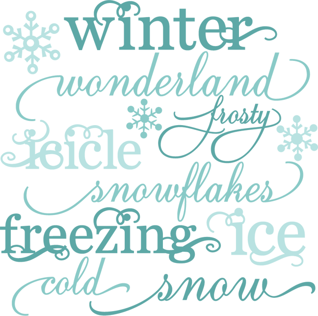 Download Winter Words SVG cutting files snow svg cut file winter svgs free svg cuts free svg files