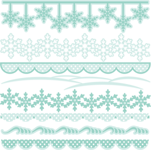 Winter Borders SVG cutting files winter svg cuts winter border clipart winter free svg cuts